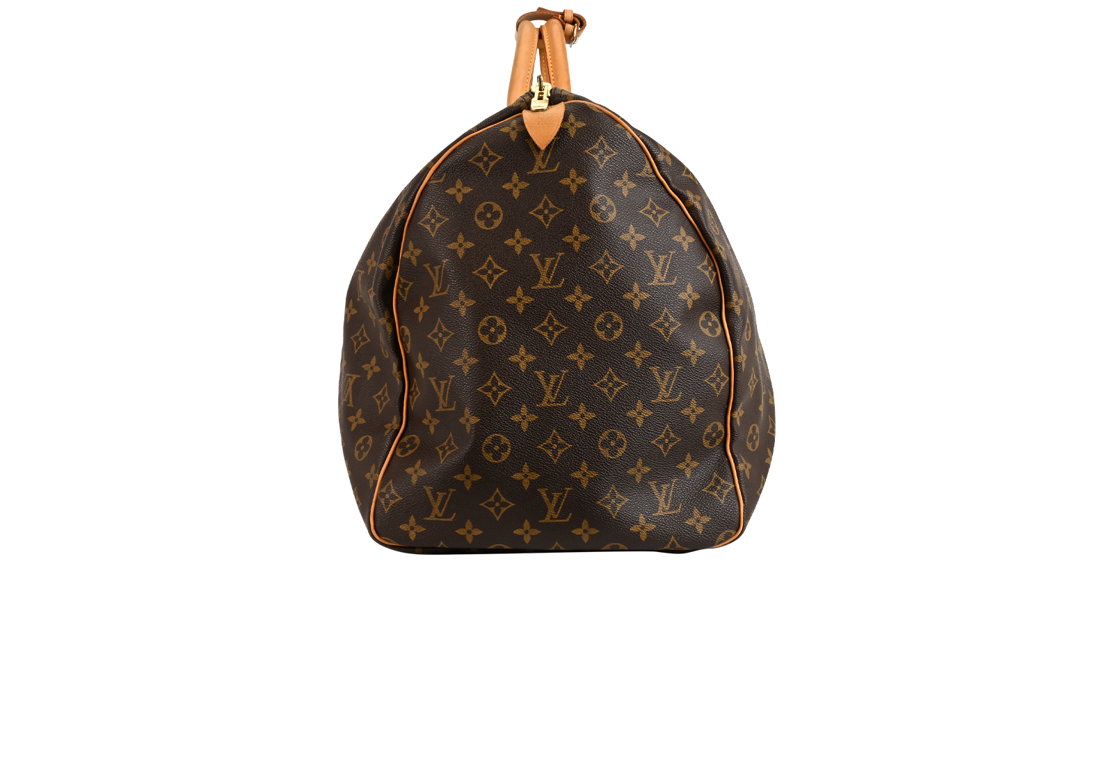 Keepall 60, &pound;950, Handbags, Brown, Canvas, Side view